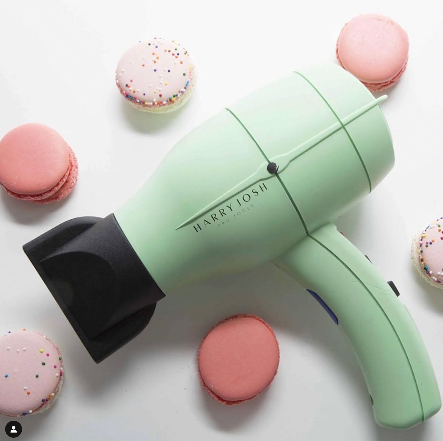 Harry Josh Pro Dryer 2000 in mint green side view